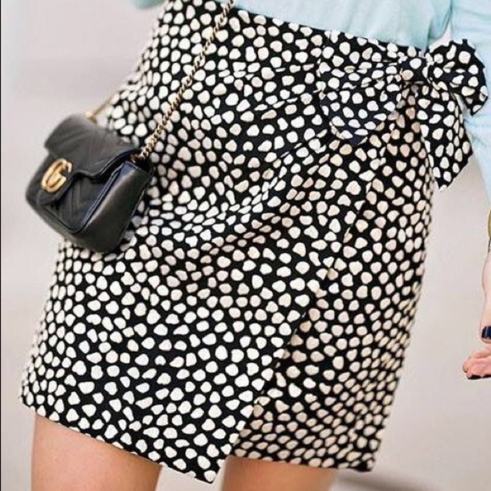 **SOLD** J Crew Metallic Pebble Jacquard Skirt